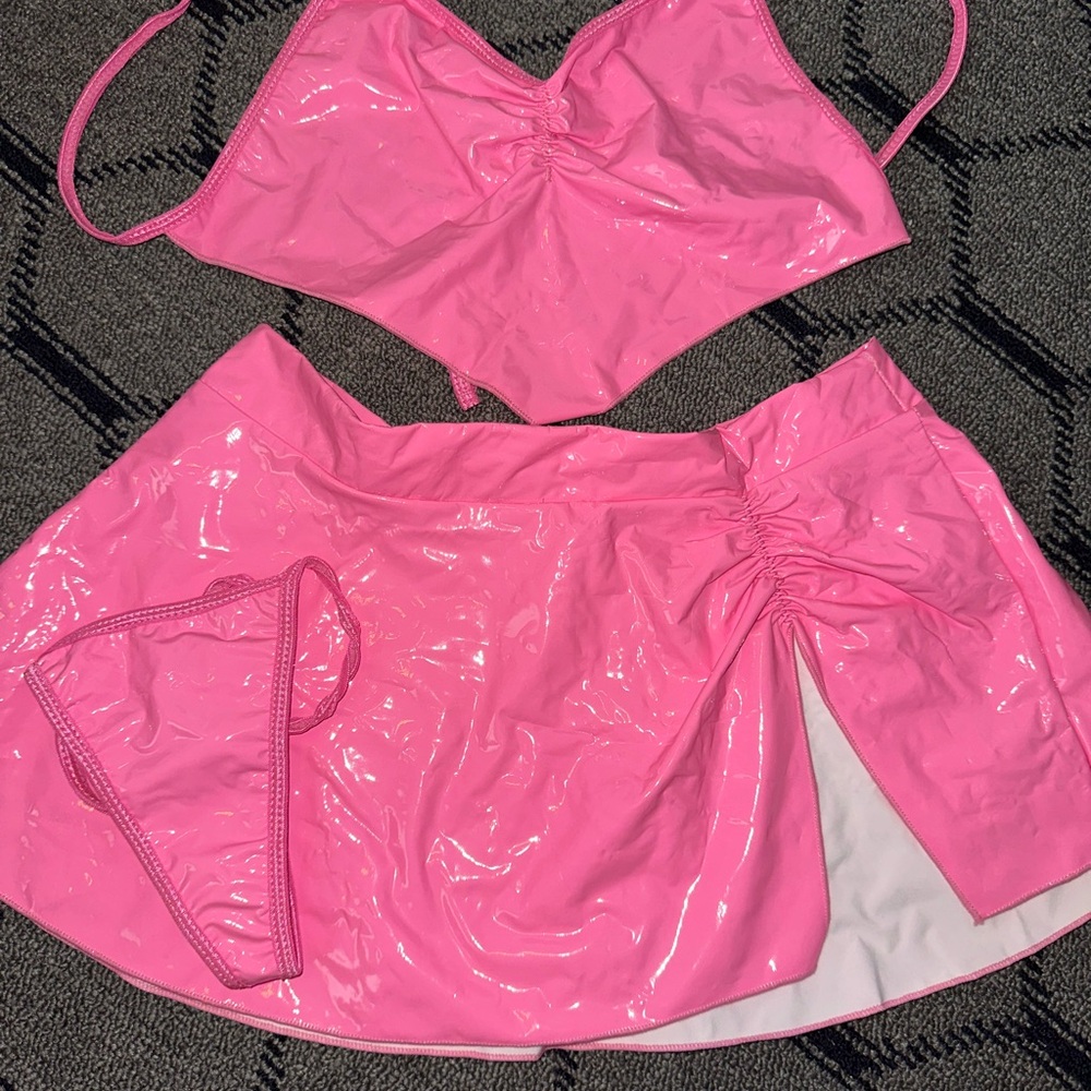 SHEIN Pink Mini Skirt